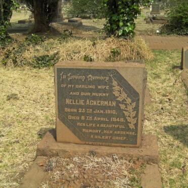 ACKERMAN Nellie 1910-1948