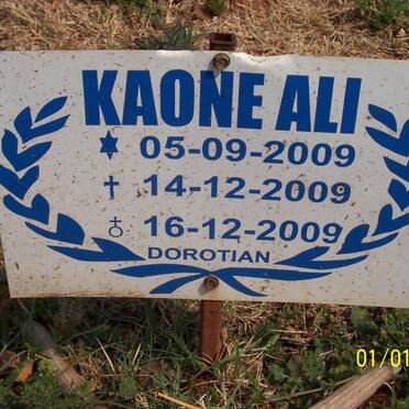 ALI Kaone 2009-2009