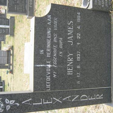 ALEXANDER Henry James 1937-1994