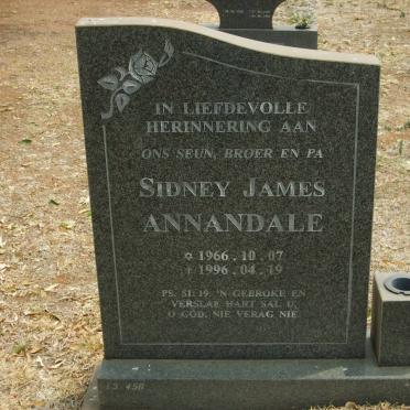 ANNANDALE Sidney James 1966-1996