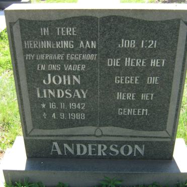 ANDERSON John Lindsay 1942-1988