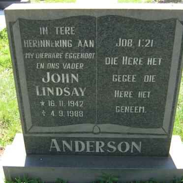 ANDERSON John Lindsay 1942-1988
