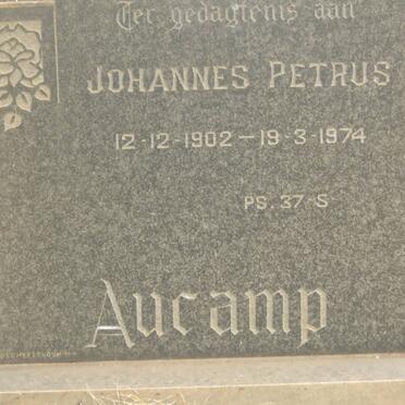 AUCAMP Johannes Petrus 1902-1974