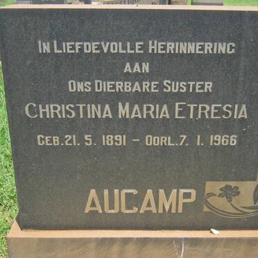 AUCAMP Christina Maria Etresia 1891-1966