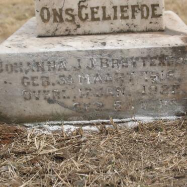 BREYTENBACH Johanna J.J. 1916-1925