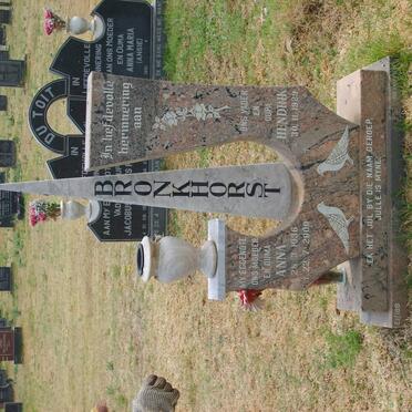 BRONKHORST Hendrik 1929- &amp; Anna 1936-2000