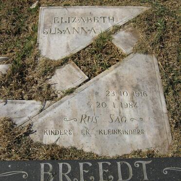 BREEDT Elizabeth Susanna 1916-1984