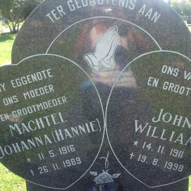 BRITTON John William 1911-1998 &amp; Machtel Johanna 1916-1989