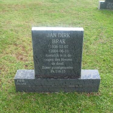 BRAK Jan Dirk 1936-2004