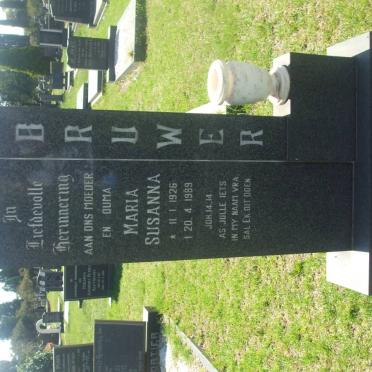 BRUWER Maria Susanna 1926-1989
