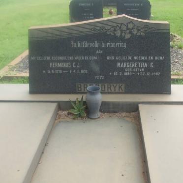 BROODRYK Hermanus C.J. 1879-1972 &amp; Margeretha C. STEYN 1895-1982