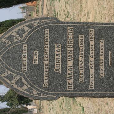 BREDA Adriaan De Waal, van 1862-1923