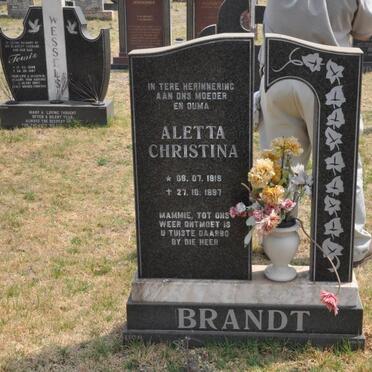 BRANDT Aletta Christina 1919-1997