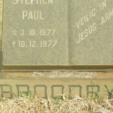 BROODRYK Stephen Paul 1977-1977