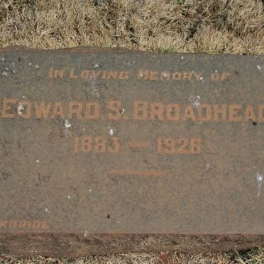 BROADHEAD Edward S. 1883-1926