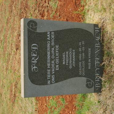 BREYTENBACH Magiel Fredrik Gerhardus Johannes 1950-1999