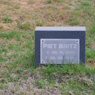 BRITZ Piet 1935-1999