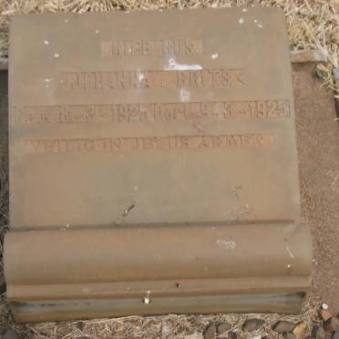 BRITS Johanna 1925-1925