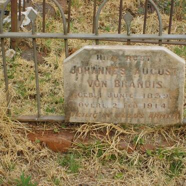 BRANDIS Johannes August, von 1839-1914