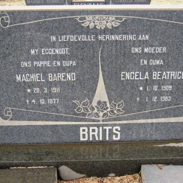 BRITS Machiel Barend 1911-1977 &amp; Engela Beatrice 1909-1983