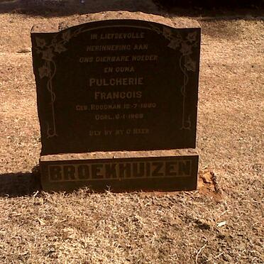 BROEKHUIZEN Pulcherie Francois nee ROODMAN 1880-1968