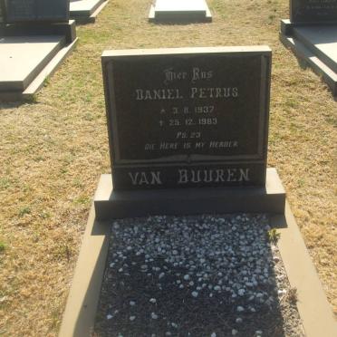 BUUREN Daniel Petrus, van 1937-1983