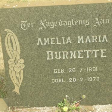 BURNETTE Amelia Maria 1891-1970