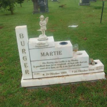 BURGER Martie nee STEYNVAARTD 1950-2004