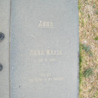 BURGER Anna Maria 1931-