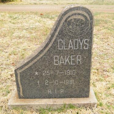 BAKER Gladys 1910-1981