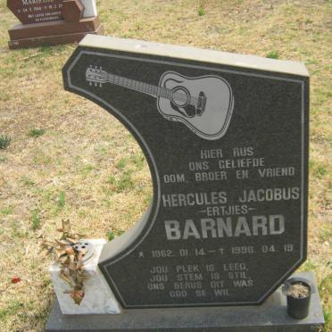 BARNARD Hercules Jacobus 1962-1998