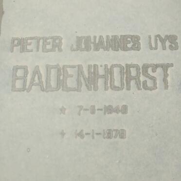 BADENHORST Pieter Johannes Uys 194?-1979