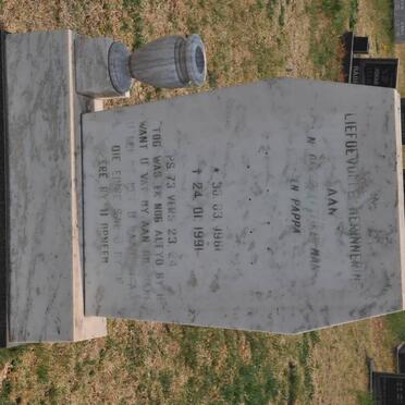 BADENHORST Daniel Johannes 1961-1991
