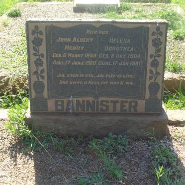 BANNISTER John Albert Henry 1889-1960 &amp; Helena Dorothea 1904-1981