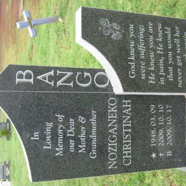 BANGO Noziganeko Christinah 1948-2009