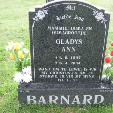 BARNARD Gladys Ann 1907-2004