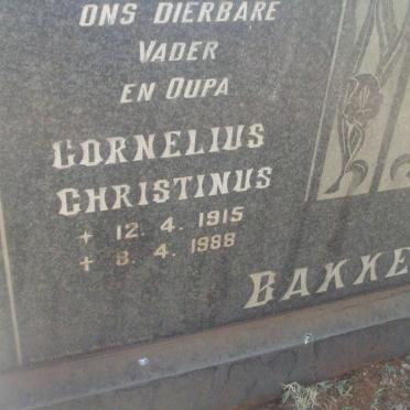 BAKKER Cornelius Christinus 1915-1988 &amp; Catharina Wilhelmina 1916-1982