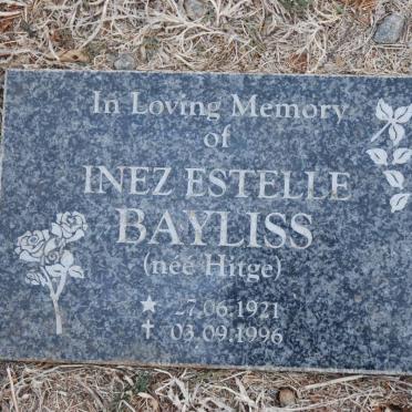 BAYLISS Inez Estelle nee HITGE 1921-1996