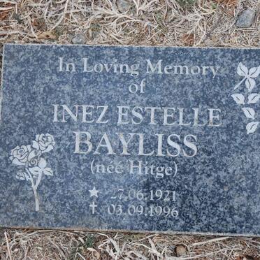 BAYLISS Inez Estelle nee HITGE 1921-1996