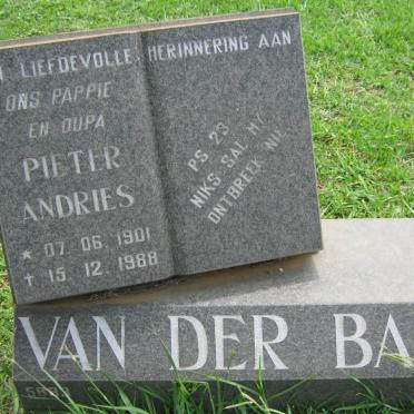 BANK Pieter Andries, van der 1901-1988