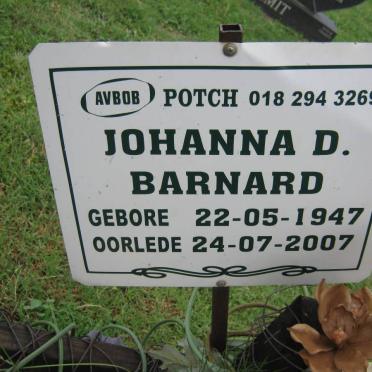 BARNARD Johanna D. 1947-2007