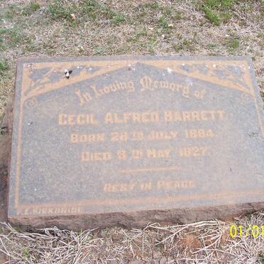 BARRETT Cecil Alfred 1884-1927