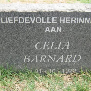 BARNARD Celia 1922-