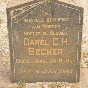 BECKER Carel C.H. 1957-1957