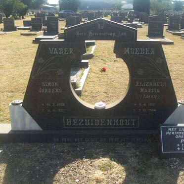 BEZUIDENHOUT Simon Jurgens 1908-1987 &amp; Elizabeth Marion 1912-1984 :: BEZUIDENHOUT Peet 1952-2001