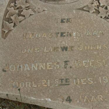 BEESLAAR Johannes F. -1941