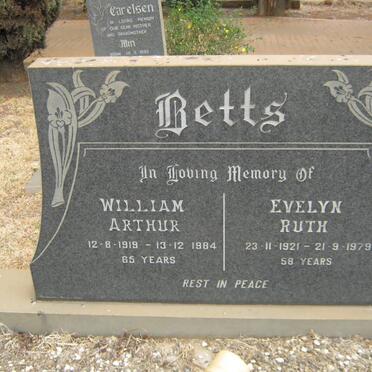 BETTS William Arthur 1919-1984 &amp; Evelyn Ruth 1921-1979