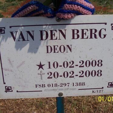 BERG Deon, van den 2008-2008
