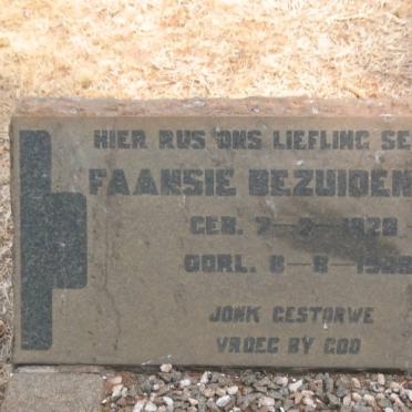 BEZUIDENHOUT Faansie 1928-1928