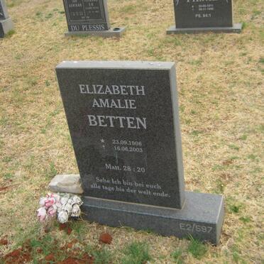 BETTEN Elizabeth Amalie 1906-2003